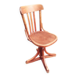 Vintage wooden antique office chair