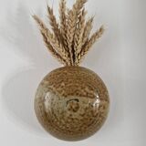 Decoration or wall vase stoneware dried flowers