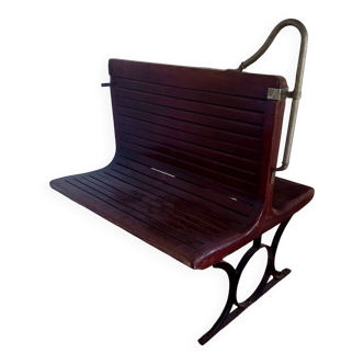 Old back-to-back bus and metro bench - Sprague. 1920-1930.