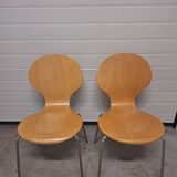 Pair of Vintage Wooden Chairs