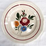 Set de 10 assiettes plates Sarreguemines, modèle Chatenois