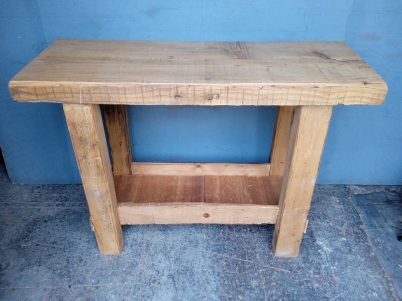 Workbench 120cm old solid wood