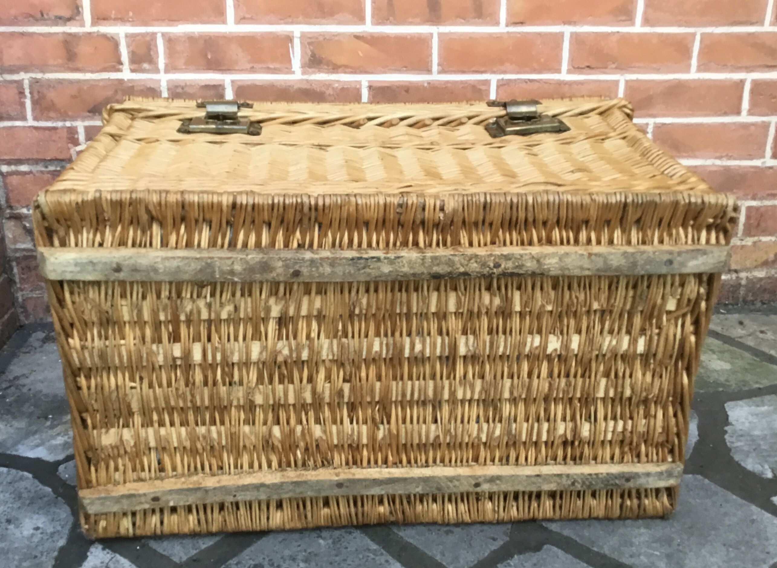 Ancient wicker trunk