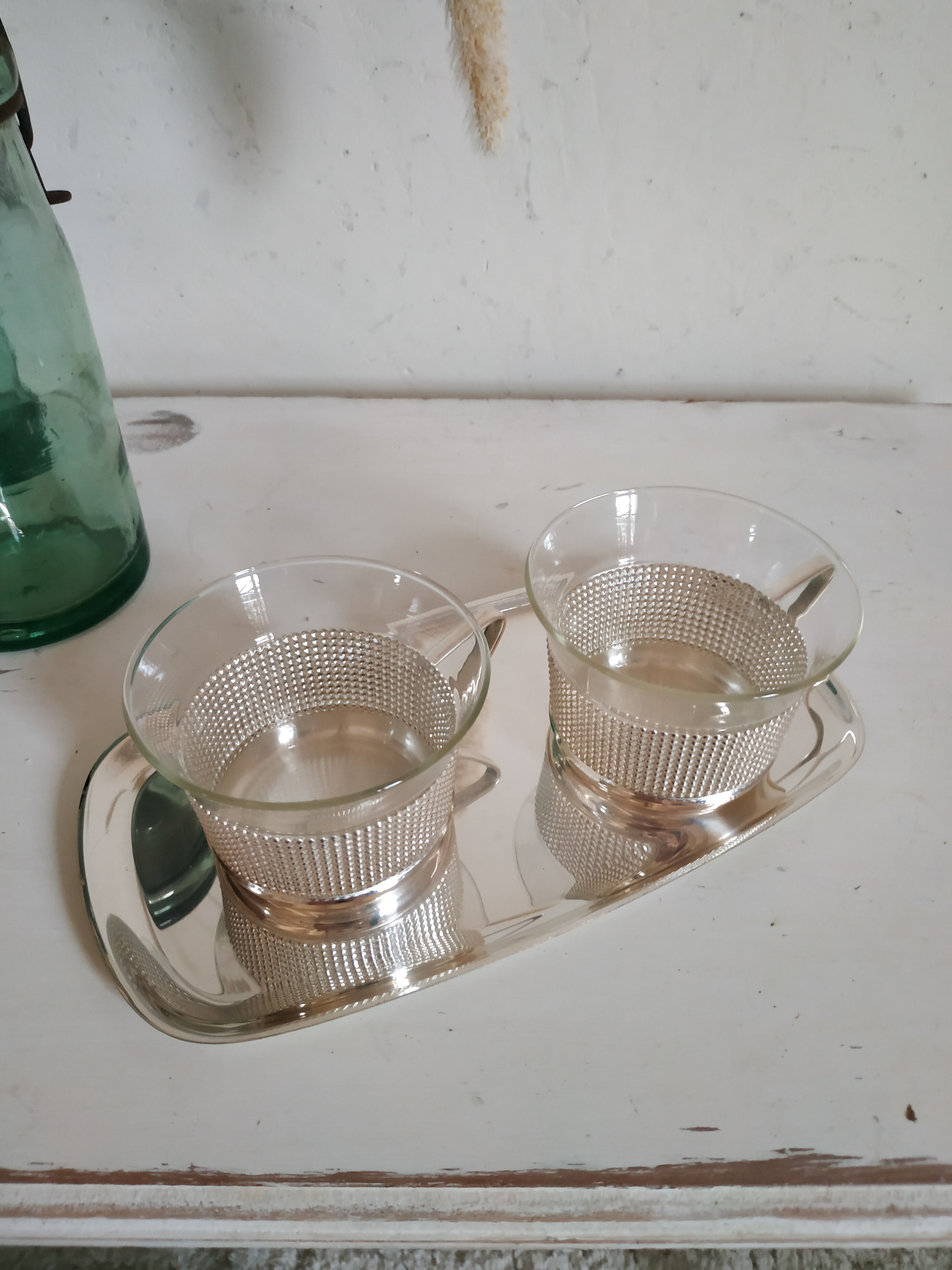Set old set of sun glass and metal Schott - Gen Mainz