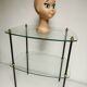 Vintage display 1950 / 1960, side table / sofa end, glass shelves