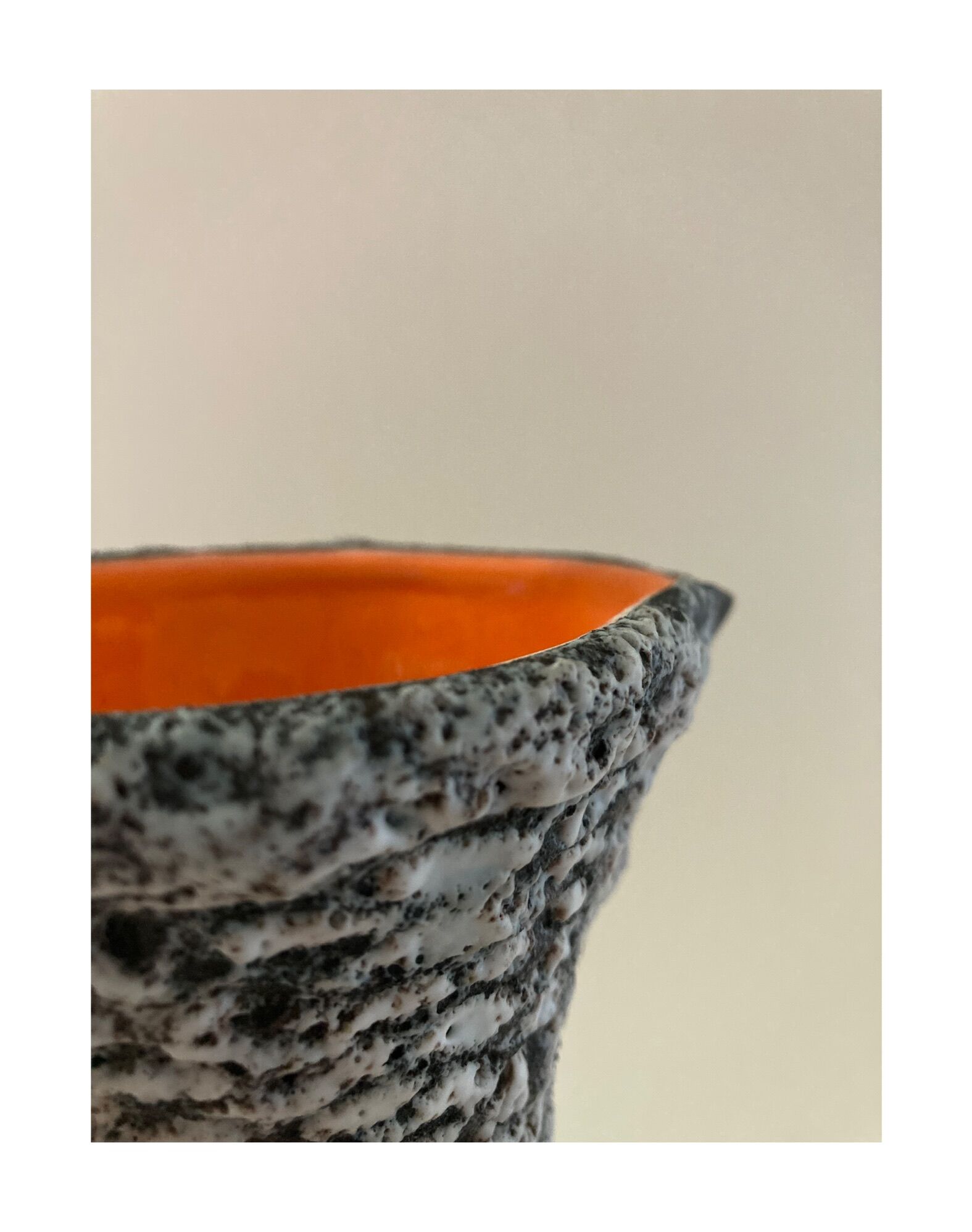 Ceramic pitcher fat lava