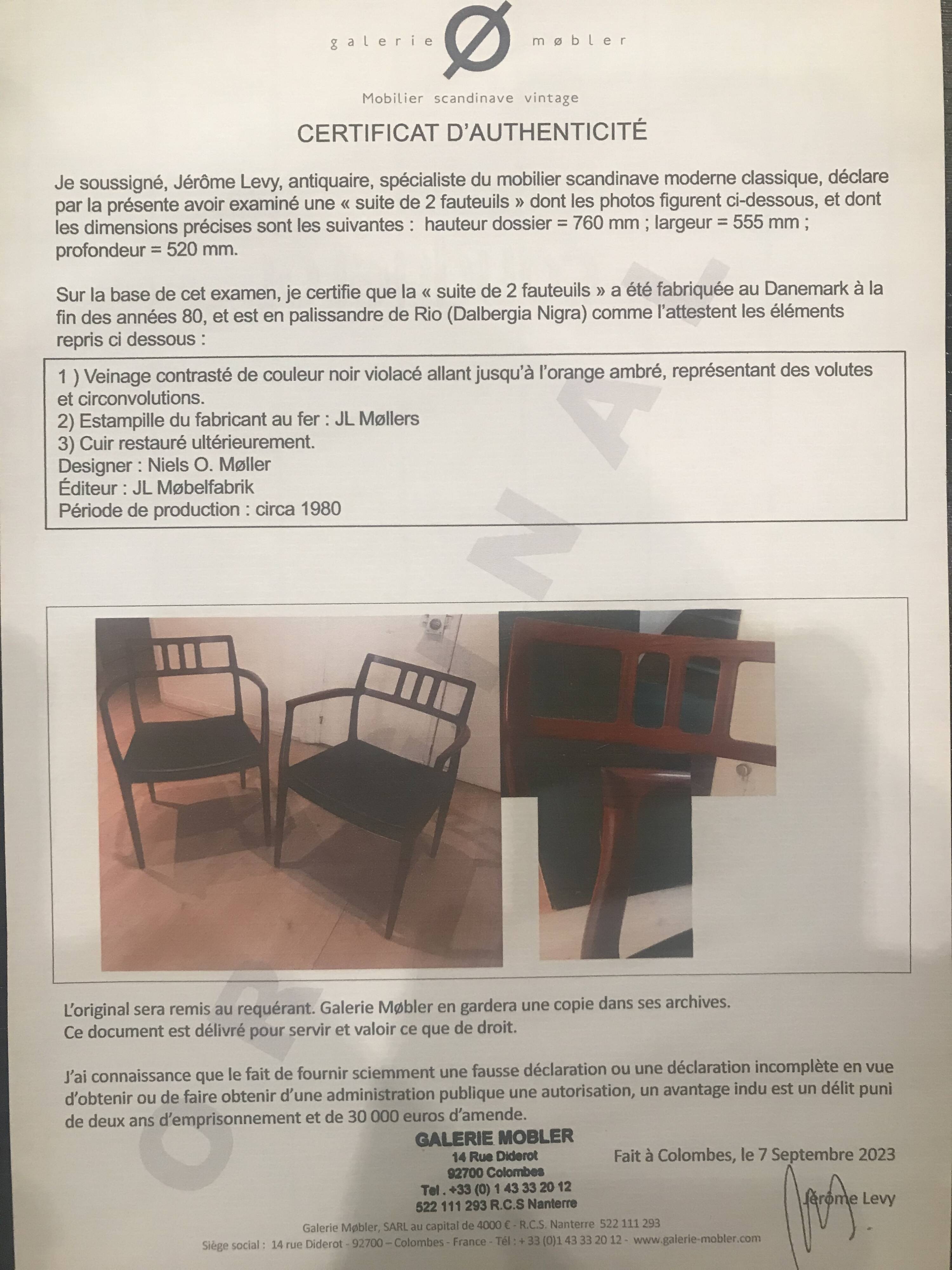 Model 64 armchair Scandinavian design Niels Otto MOLLER