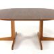 Round extendable dining table 2x 'Vienna' Thonet - mid-century modern style