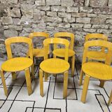 Lot of vintage bruno rey 1970" chairs