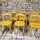 Lot of vintage bruno rey 1970" chairs