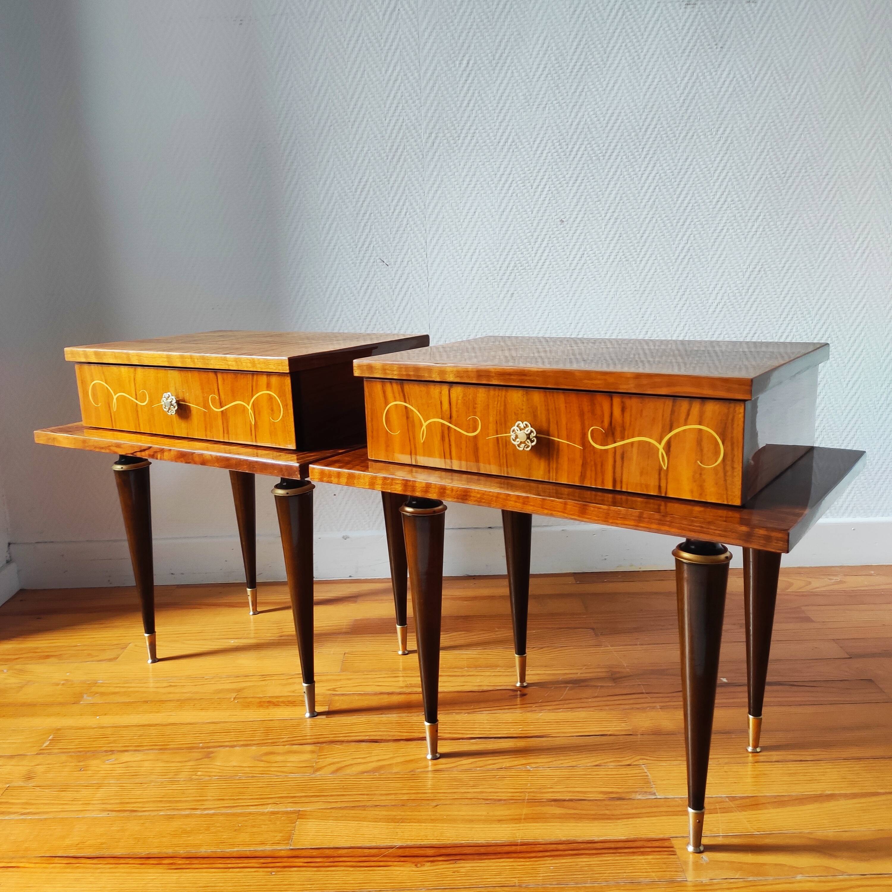 Pair of vintage bedside tables from the 1960s