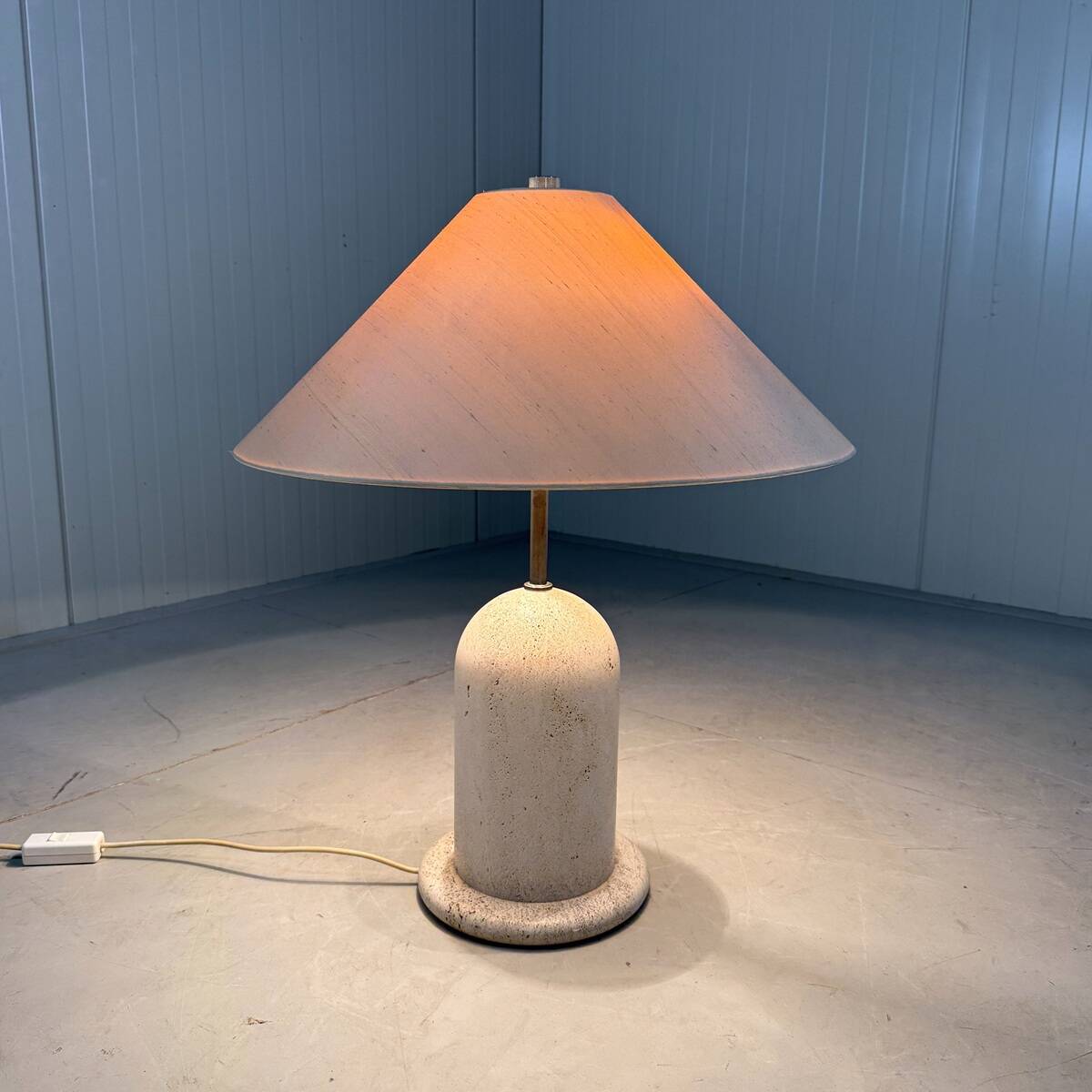 Large Italian travertine table lamp 1960’s