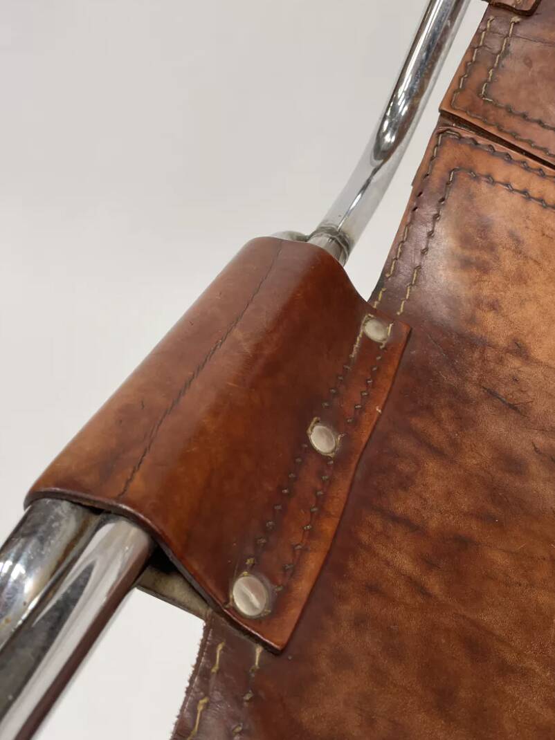 Mid Century Dal Vera Les Arcs Cognac Chair Design