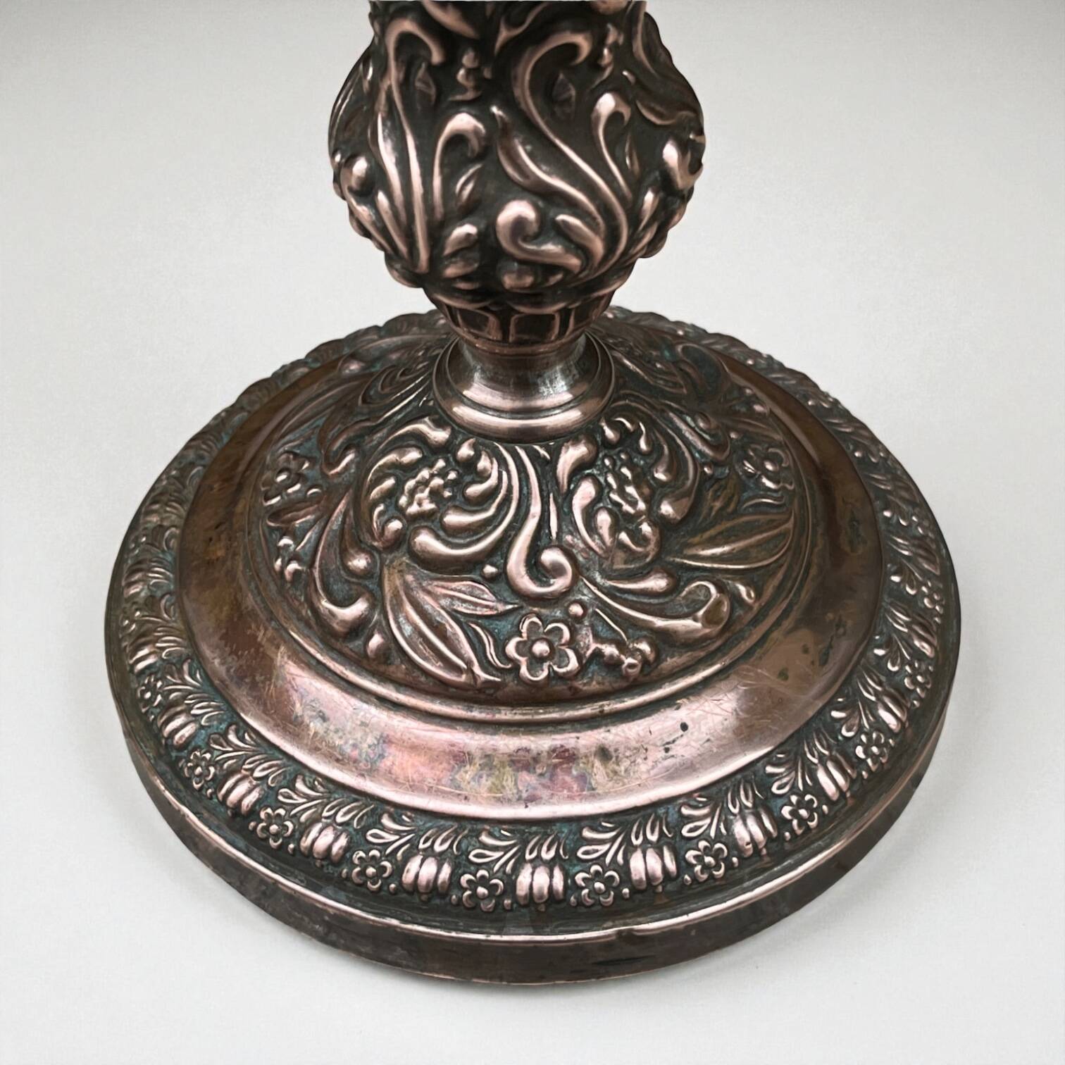 Late 19th century copper candlestick from the Napoleon III era