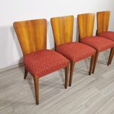 4 art deco dining chairs by Jindrich Halabala