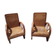 Fauteuils chauffeuses art deco années 30