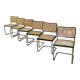 Ensemble de 6 chaises Cesca B32 de Marcel Breuer 1970’s