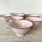 Pink art deco mugs