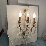 Large Crystal Sconces Set of 3