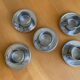 Casalinghi STO stainless steel cups, vintage 70s Italian design