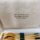 Vintage gold dessert forks and spoons