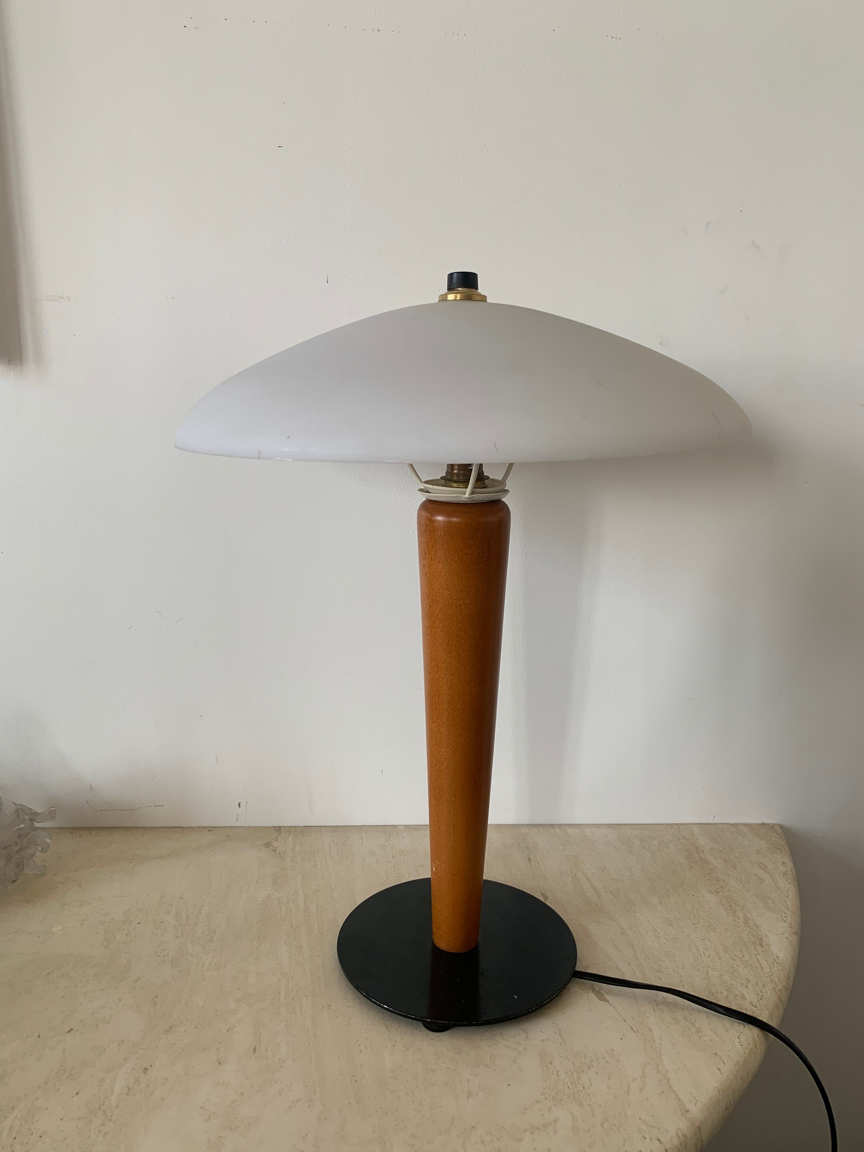 Mushroom lamp Aluminor 80s