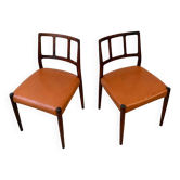 Chair in rosewood and leather by Johannes Andersen