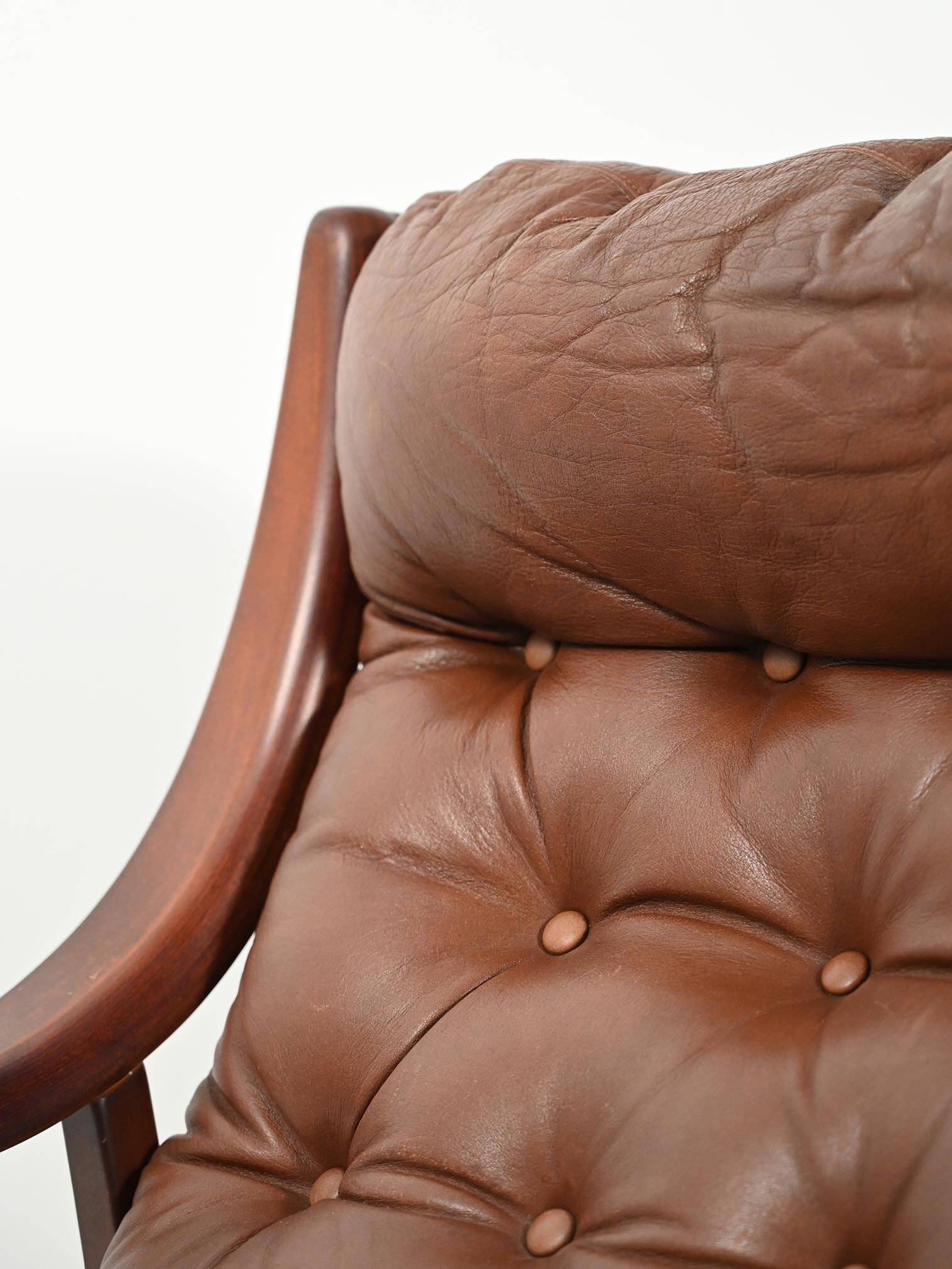 Pair of Danish armchairs by JM Birking