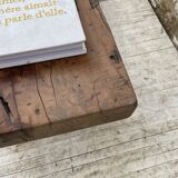 Brutalist workbench solid cherry coffee table