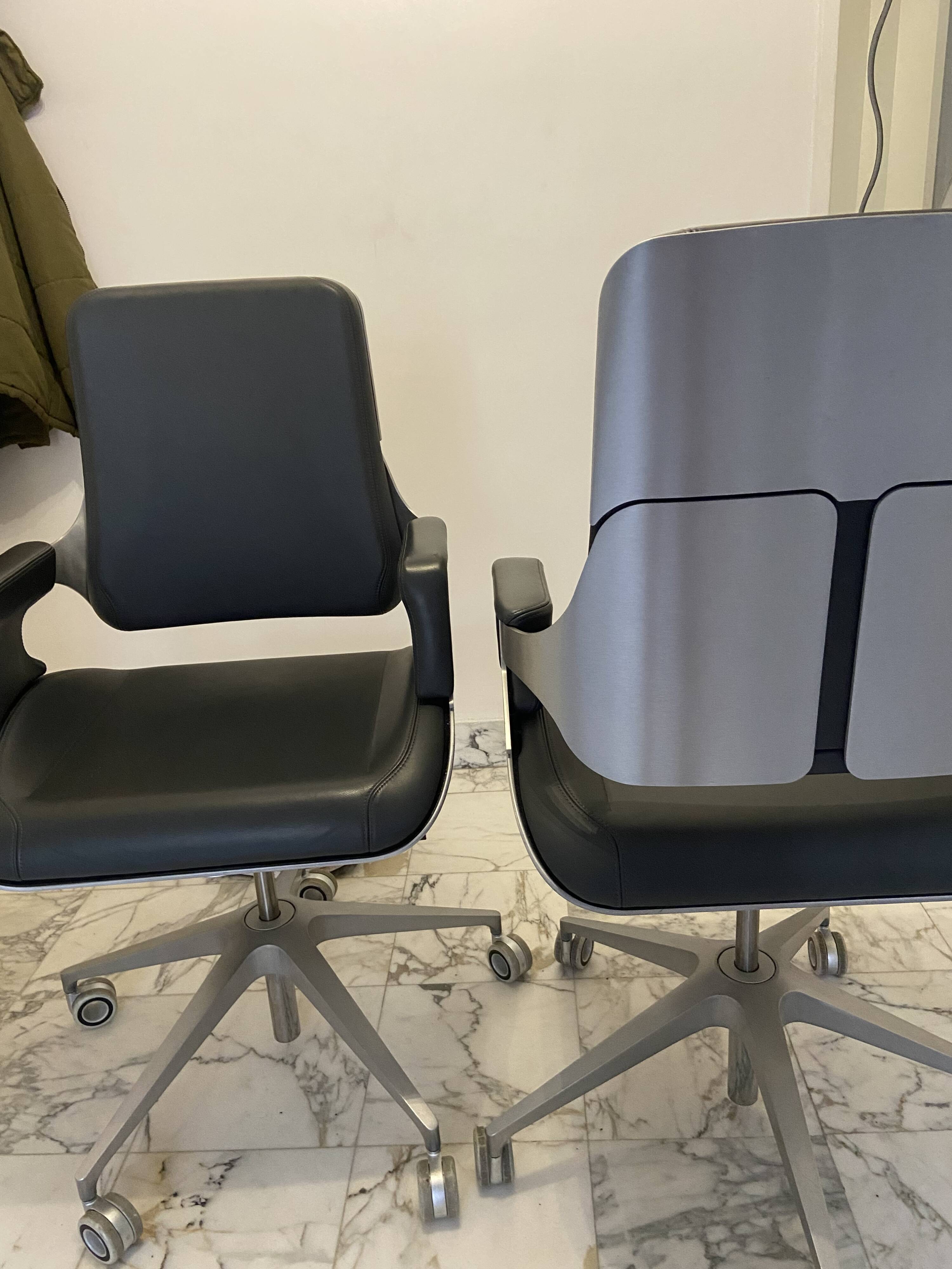 Interstuhl Silver 262S Executive Chair – Leather & Brushed Aluminium