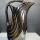 Iridescent ceramic pitcher from Bassano, Italy, from the 1970s.