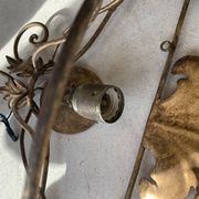 Set of gold wall lights