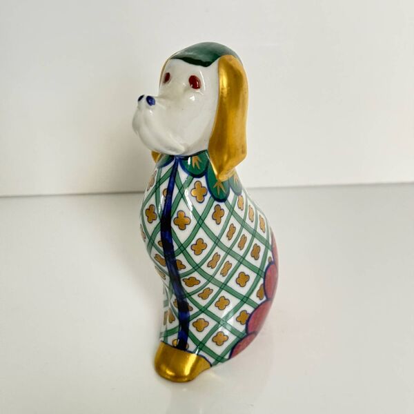 Chien en porcelaine par Lancel