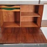 Scandinavian wooden wall-mounted secretary shelf Design Kai Kristiansen