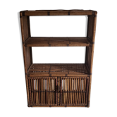 Rattan shelf