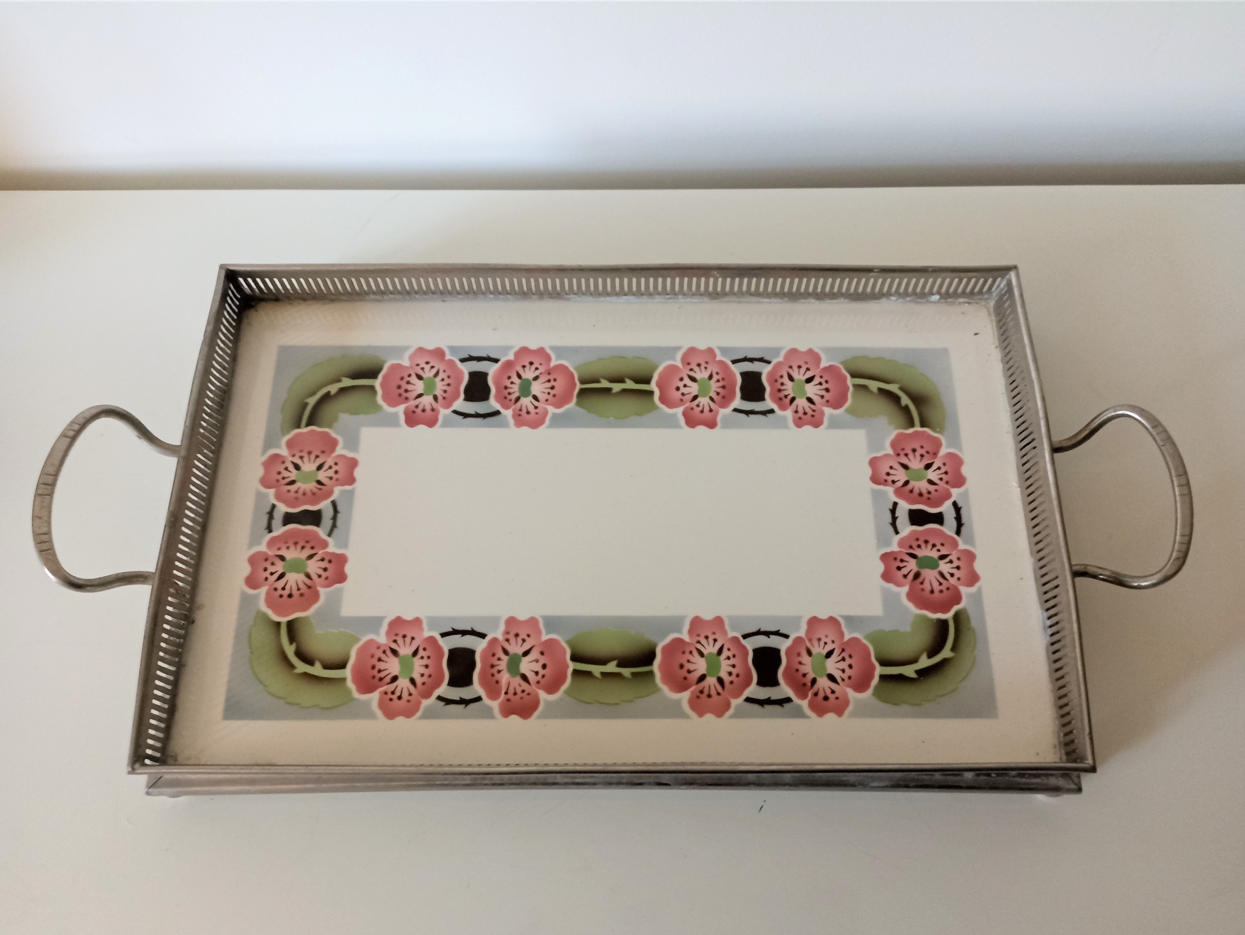 Small art deco ceramic tray
