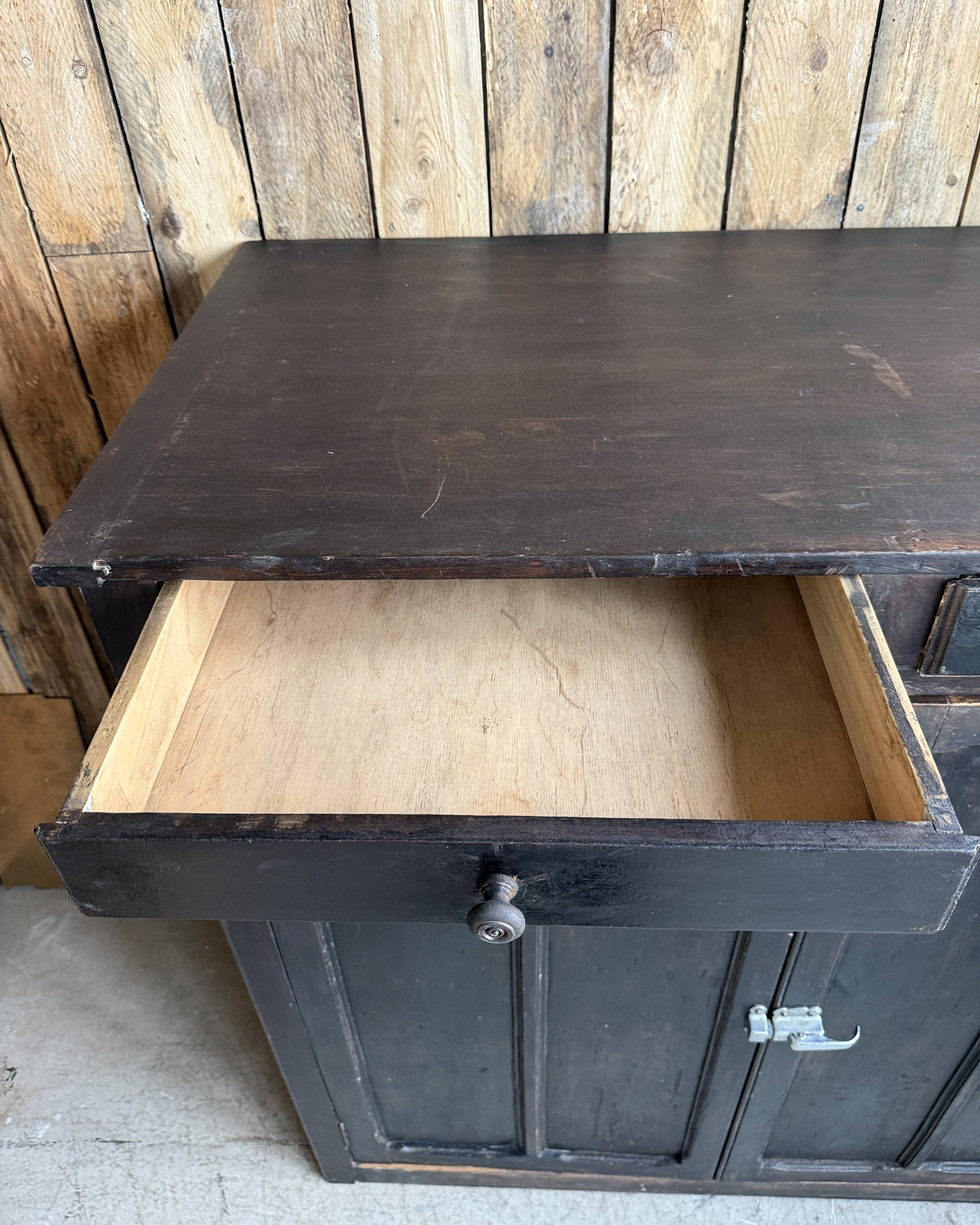 Black patina grand Parisian buffet (restored)