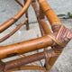 Vintage rattan dining table 70s