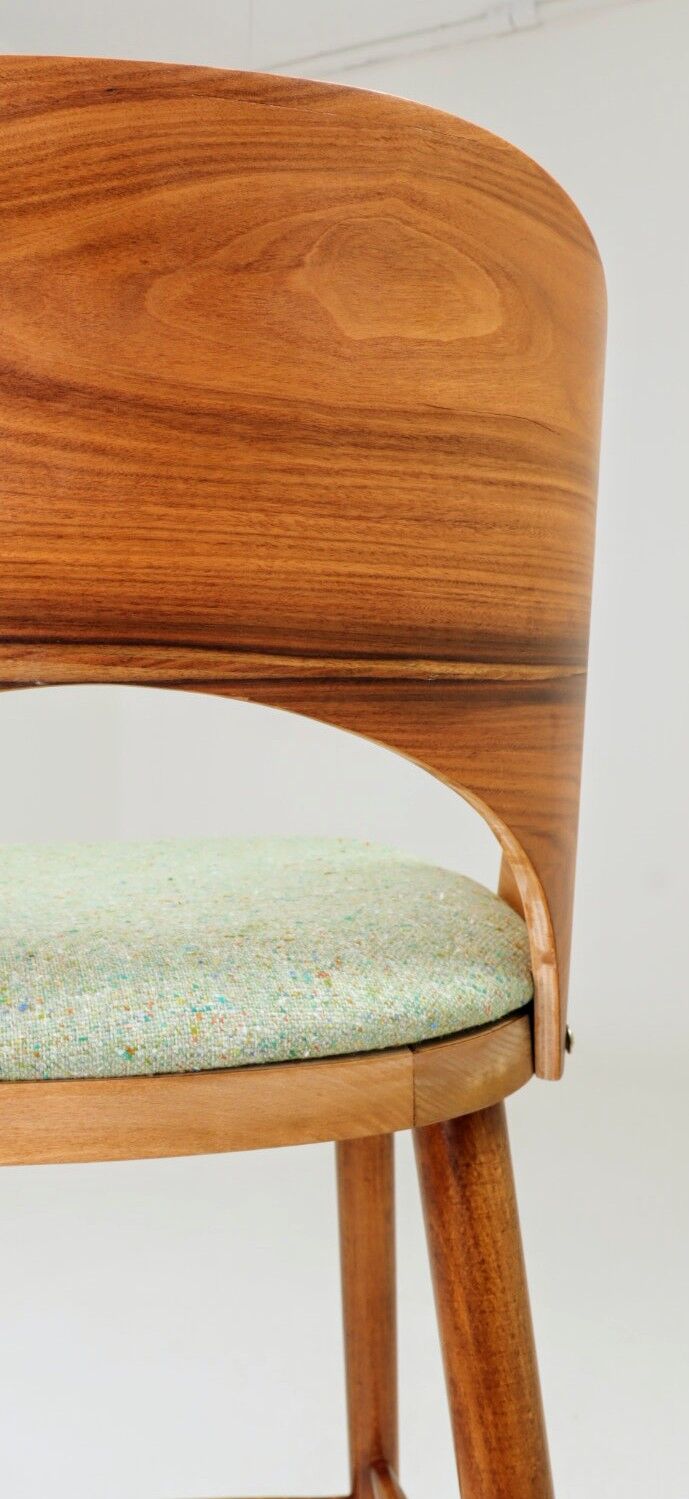 Brasil Apple Green Granola Palisander Bar Stool