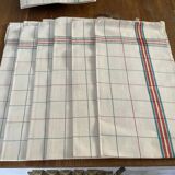 6 tea towels in metis, blue flower