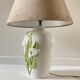 Lampe italienne fleurs d'arum vintage