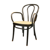 Vintage Bentwood Wide Seat and Arms Bistro Chair