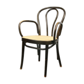 Vintage Bentwood Wide Seat and Arms Bistro Chair