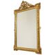 Miroir biseauté doré français antique XL