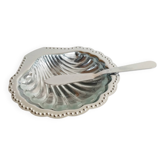 Scallop butter dish, 1950s