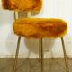 Pelfran mustard & gold moumoute chair