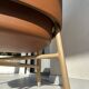 Cabriolet armchair in oak, Cravache Fauve/Seige leather, Hermès