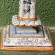 Montagnon candlestick, in Nevers earthenware.