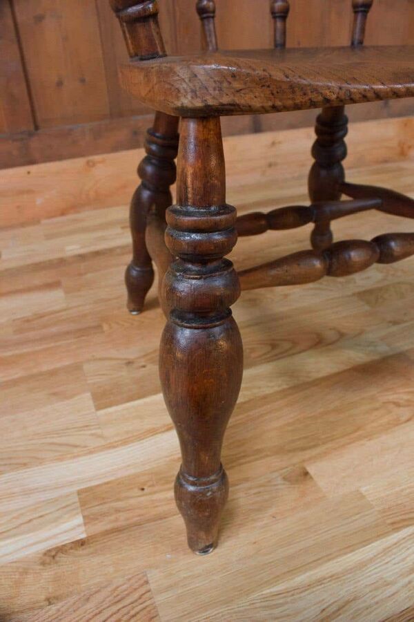Chaise de capitaine victorienne 19ème siècle