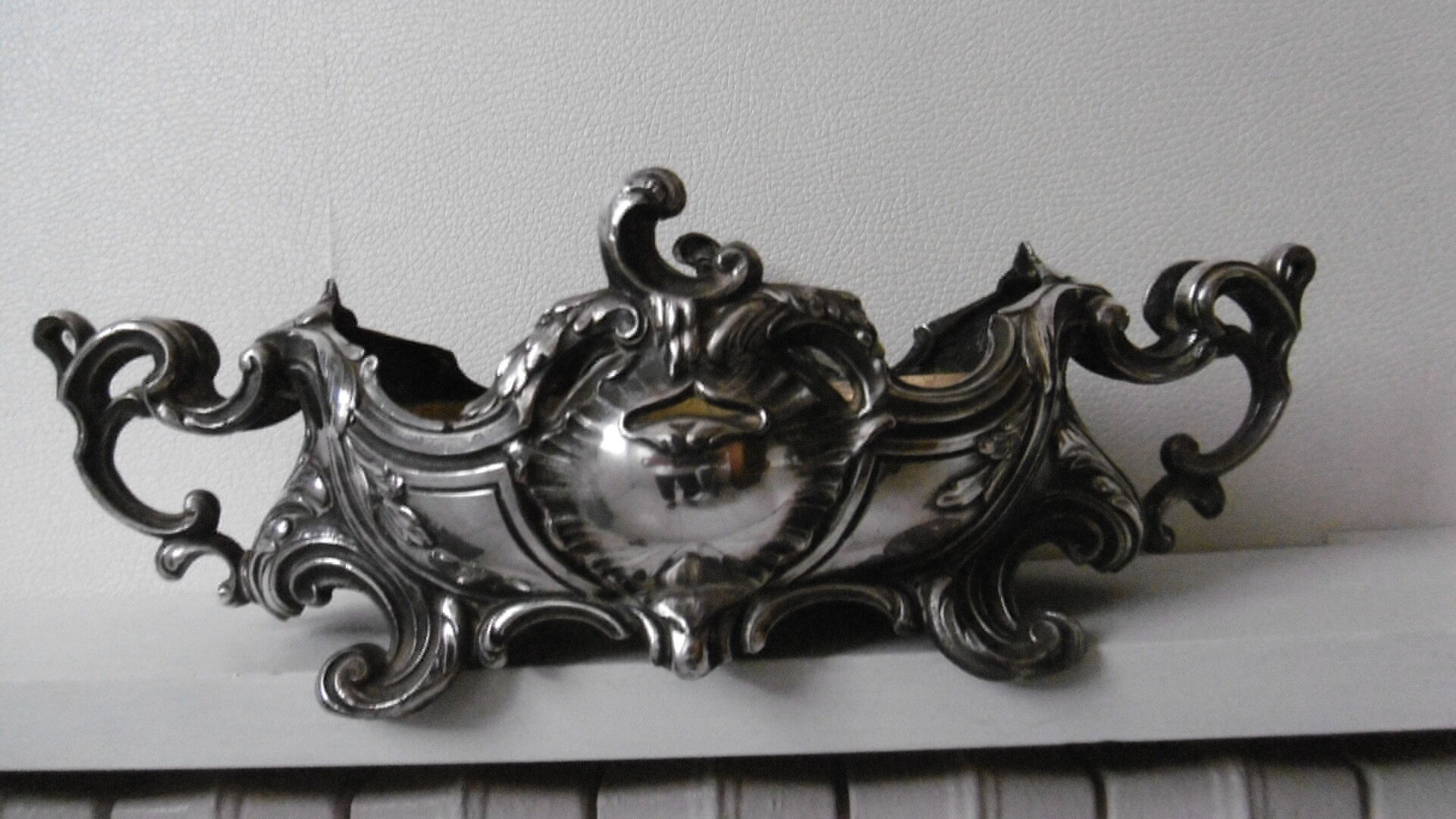 Art deco bronze planter